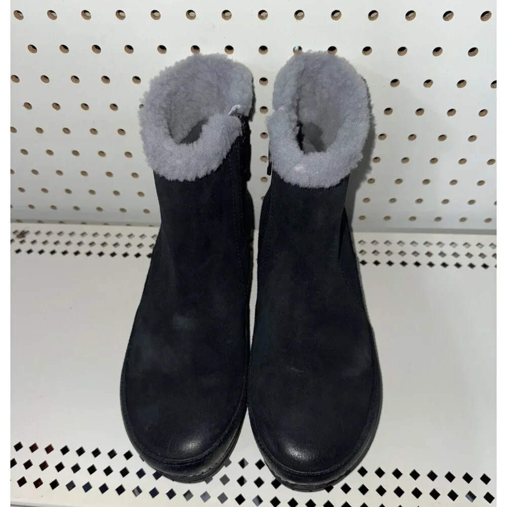 Dansko Mitzy Womens Suede Side Zip Lined Ankle Boots Booties Size EU 39 US 8.5 9